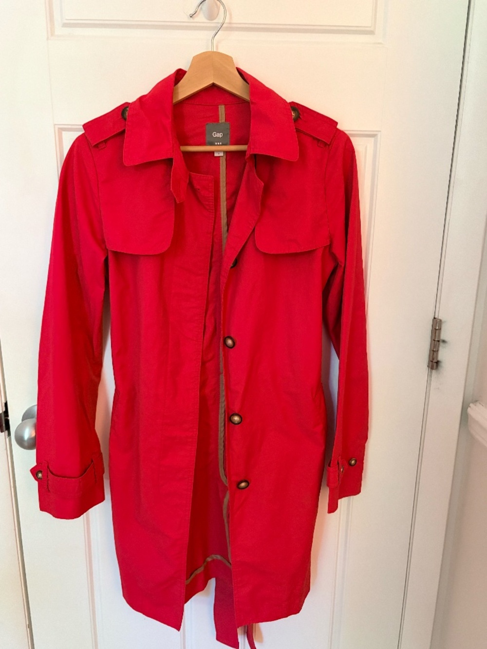 Gap Coral Trench Coat | Size Small | Classic Preppy Spring Jacket